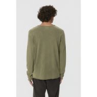 Picture of DIRTY LAUNDRY MEN'S RAW EDGES LONGSLEEVE IN VINTAGE KHAKI 3