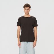 Picture of DIRTY LAUNDRY MEN'S RAW EDGE RAGLAN T-SHIRT IN VINTAGE BLACK 1