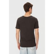 Picture of DIRTY LAUNDRY MEN'S RAW EDGE RAGLAN T-SHIRT IN VINTAGE BLACK 3