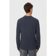 Picture of DIRTY LAUNDRY MEN'S POLO LONGSLEEVE IN VINTAGE BLUE 3