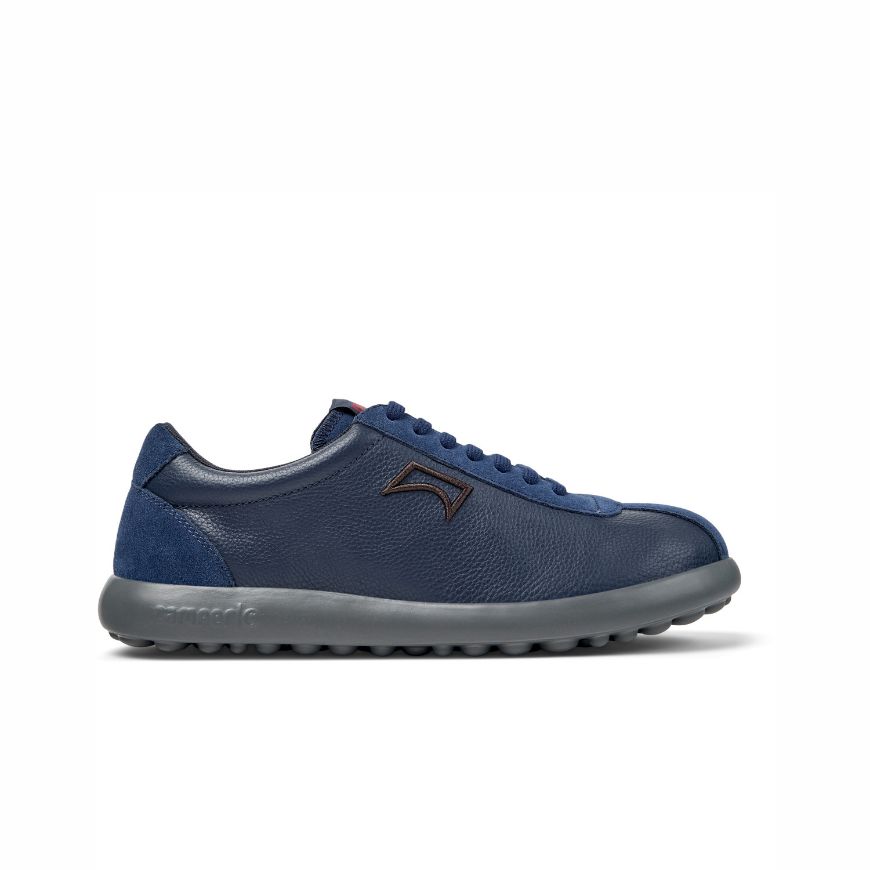 Picture of CAMPER MEN'S PELOTAS XLF LEATHER SNEAKERS IN DARK BLUE