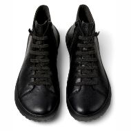 Picture of CAMPER MEN'S PEU SERRA LEATHER ANKLE BOOTS IN BLACK 3