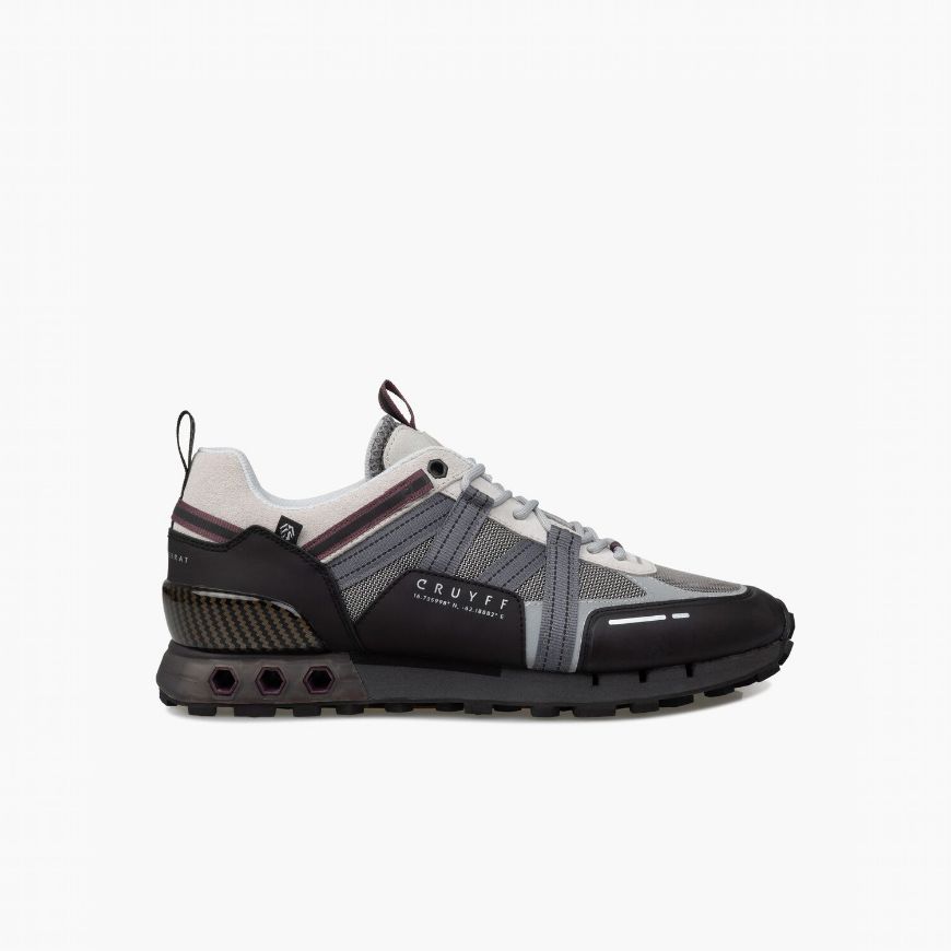 Снимка на CRUYFF МЪЖКИ СПОРТНИ ОБУВКИ INTERLACE HEX-TECH // MONTSERRAT В СИВО/ЧЕРВЕНО