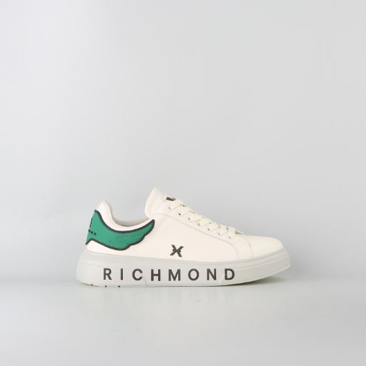 Show details for JOHN RICHMOND MEN'S JR ONE LEATHER SNEAKERS WITH METAL ACCESSORY IN OFF WHITE 1 - FanPoint Picture of JOHN RICHMOND MEN'S JR ONE LEATHER SNEAKERS WITH METAL ACCESSORY IN OFF WHITE 1