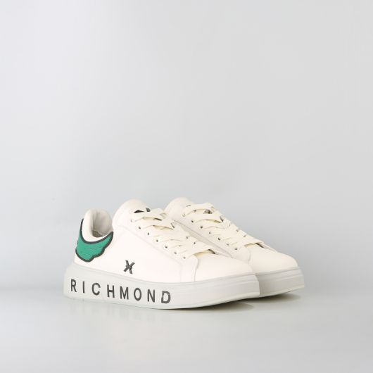Show details for JOHN RICHMOND MEN'S JR ONE LEATHER SNEAKERS WITH METAL ACCESSORY IN OFF WHITE 2 - FanPoint Picture of JOHN RICHMOND MEN'S JR ONE LEATHER SNEAKERS WITH METAL ACCESSORY IN OFF WHITE 2