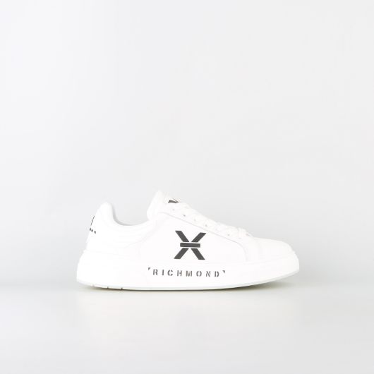 Show details for JOHN RICHMOND MEN'S JR ONE LEATHER SNEAKERS WITH LOGO PRINT IN WHITE 1 - FanPoint Picture of JOHN RICHMOND MEN'S JR ONE LEATHER SNEAKERS WITH LOGO PRINT IN WHITE 1
