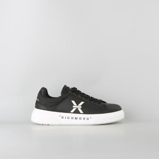 Show details for JOHN RICHMOND MEN'S JR ONE LEATHER SNEAKERS WITH LOGO PRINT IN BLACK 1 - FanPoint Picture of JOHN RICHMOND MEN'S JR ONE LEATHER SNEAKERS WITH LOGO PRINT IN BLACK 1