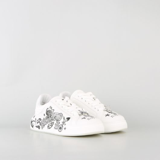 Show details for JOHN RICHMOND MEN'S JR ONE LEATHER SNEAKERS WITH PRINTS ALLOVER IN WHITE 2 - FanPoint Picture of JOHN RICHMOND MEN'S JR ONE LEATHER SNEAKERS WITH PRINTS ALLOVER IN WHITE 2