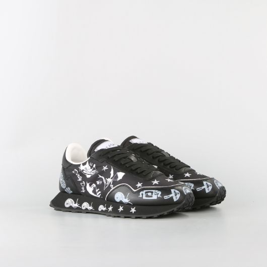 Show details for JOHN RICHMOND MEN'S SUKAJAN MIXED LEATHER SNEAKERS WITH PRINTS ALLOVER IN BLACK 2 - FanPoint Picture of JOHN RICHMOND MEN'S SUKAJAN MIXED LEATHER SNEAKERS WITH PRINTS ALLOVER IN BLACK 2