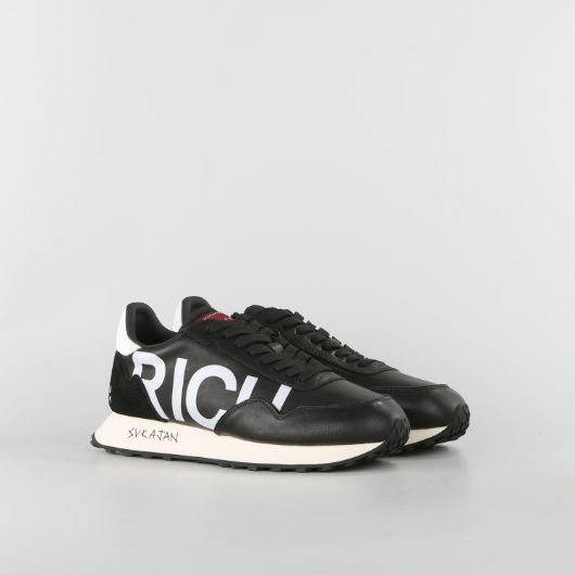 Show details for JOHN RICHMOND MEN'S SUKAJAN MIXED LEATHER SNEAKERS WITH RICH PRINT IN BLACK 2 - FanPoint Picture of JOHN RICHMOND MEN'S SUKAJAN MIXED LEATHER SNEAKERS WITH RICH PRINT IN BLACK 2