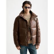 Снимка на SCOTCH&SODA MEN'S LACQUER PUFFER JACKET IN DARK BROWN 4