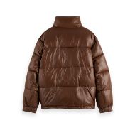 Снимка на SCOTCH&SODA MEN'S LACQUER PUFFER JACKET IN DARK BROWN 2