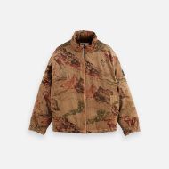 Снимка на SCOTCH&SODA MEN'S MOUNTAIN PRINT CORDUROY PUFFER IN MEDIUM BEIGE 1