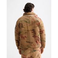 Снимка на SCOTCH&SODA MEN'S MOUNTAIN PRINT CORDUROY PUFFER IN MEDIUM BEIGE 5