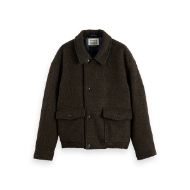 Снимка на SCOTCH&SODA MEN'S SHORT WOOL COAT IN DARK BROWN 1