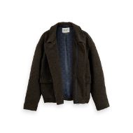 Снимка на SCOTCH&SODA MEN'S SHORT WOOL COAT IN DARK BROWN 3