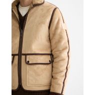 Снимка на SCOTCH&SODA MEN'S FAUX SHEARLING JACKET IN MEDIUM BEIGE 6