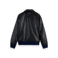 Снимка на SCOTCH&SODA MEN'S FAUX LEATHER PUFFER IN BLACK 2