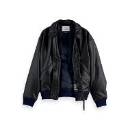 Снимка на SCOTCH&SODA MEN'S FAUX LEATHER PUFFER IN BLACK 3