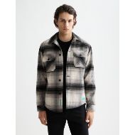 Снимка на SCOTCH&SODA MEN'S CHECK OVERSHIRT IN DARK GREY CHECK 4