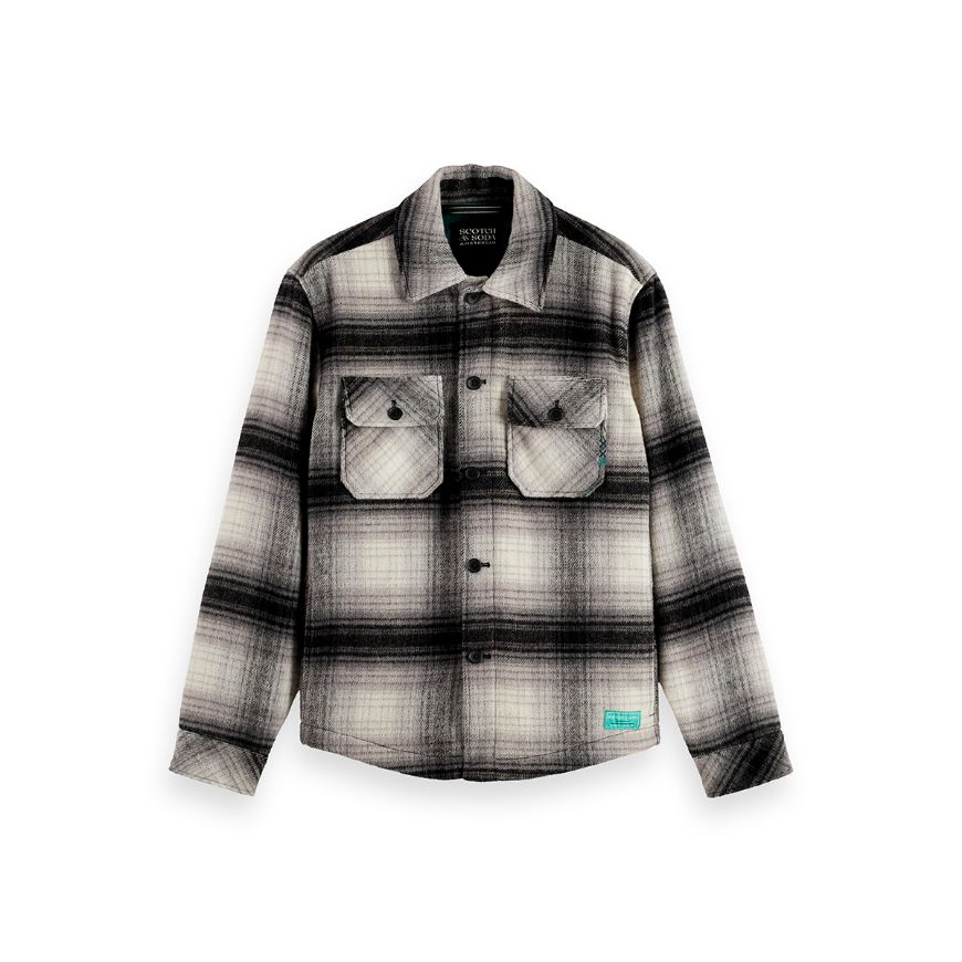 Снимка на SCOTCH&SODA MEN'S CHECK OVERSHIRT IN DARK GREY CHECK