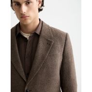 Снимка на SCOTCH&SODA MEN'S YARN-DYED WOOL BLEND RELAXED FIT BLAZER IN DARK BROWN 6