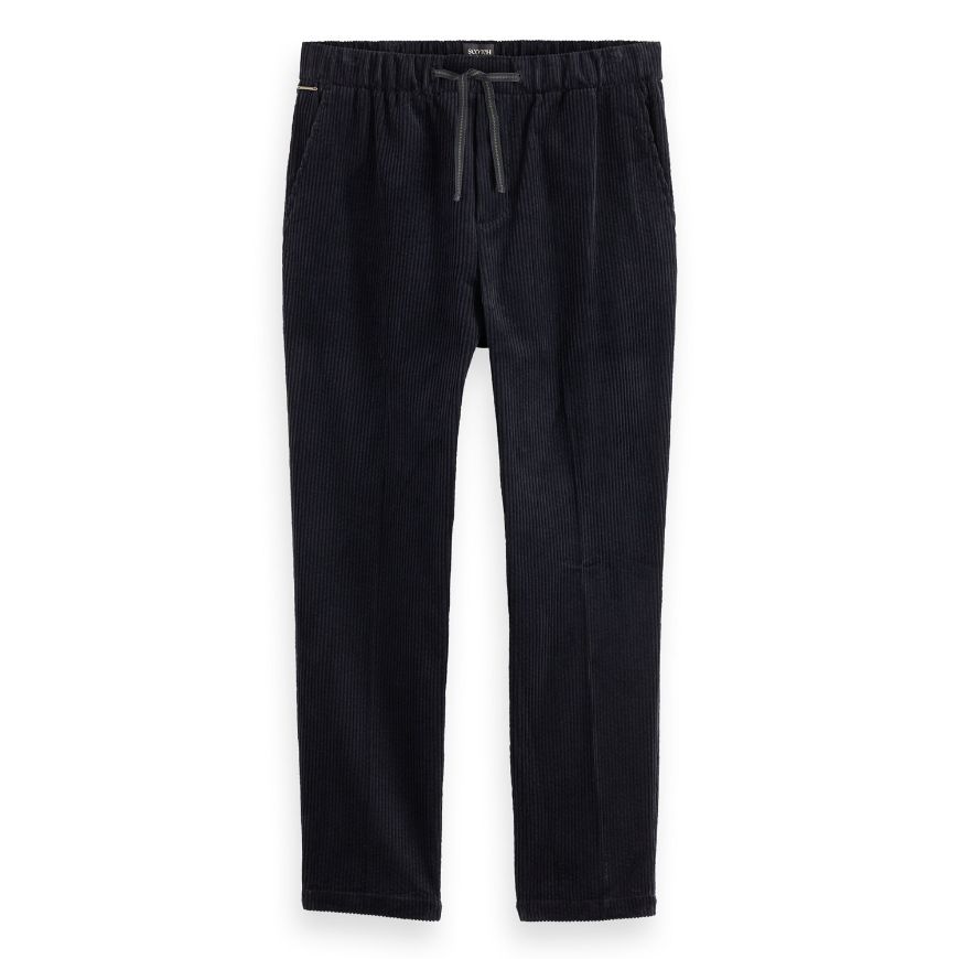 Снимка на SCOTCH&SODA MEN'S FAVE - COTTON CORDUROY LOOSE TAPERED JOGGER IN DARK GREY