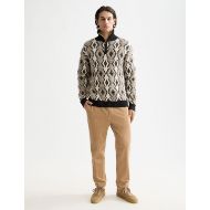 Снимка на SCOTCH&SODA MEN'S FAVE - COTTON CORDUROY LOOSE TAPERED JOGGER IN MEDIUM BROWN 7