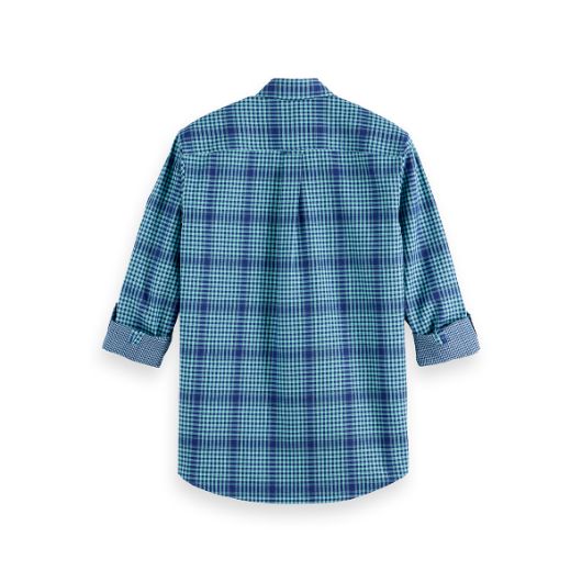 Show details for SCOTCH&SODA MEN'S SHADOW-CHECK DOUBLE-FACED SHIRT IN MULTICOLOUR 2 - FanPoint Picture of SCOTCH&SODA MEN'S SHADOW-CHECK DOUBLE-FACED SHIRT IN MULTICOLOUR 2