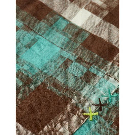 Show details for SCOTCH&SODA MEN'S ABSTRACT CHECK RELAXED FIT SHIRT IN GREEN 3 - FanPoint Picture of SCOTCH&SODA MEN'S ABSTRACT CHECK RELAXED FIT SHIRT IN GREEN 3