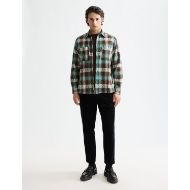 Снимка на SCOTCH&SODA MEN'S ABSTRACT CHECK RELAXED FIT SHIRT IN GREEN 7