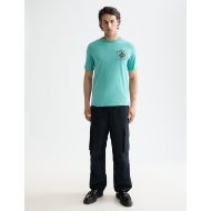 Снимка на SCOTCH&SODA MEN'S REGULAR FIT FRONT + BACK AW T-SHIRT IN DARK GREEN 7