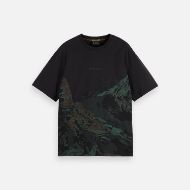 Снимка на SCOTCH&SODA MEN'S LOOSE FIT OVERDYED AW T-SHIRT IN DARK GREY 1