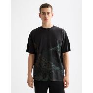 Снимка на SCOTCH&SODA MEN'S LOOSE FIT OVERDYED AW T-SHIRT IN DARK GREY 4