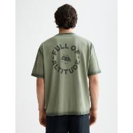 Снимка на SCOTCH&SODA MEN'S LOOSE FIT GARMENT DYE AW T-SHIRT IN DARK GREEN 5