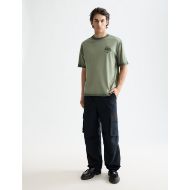 Снимка на SCOTCH&SODA MEN'S LOOSE FIT GARMENT DYE AW T-SHIRT IN DARK GREEN 6