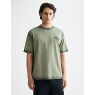 Снимка на SCOTCH&SODA MEN'S LOOSE FIT GARMENT DYE AW T-SHIRT IN DARK GREEN 4