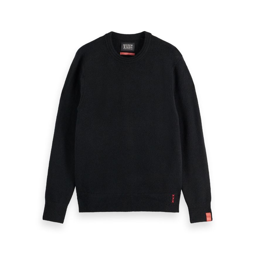 Снимка на SCOTCH&SODA MEN'S SOFT KNIT REGULAR FIT CREW NECK IN DARK GREY