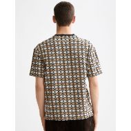 Снимка на SCOTCH&SODA MEN'S RELAXED FIT JACQUARD T-SHIRT IN MULTICOLOUR 5