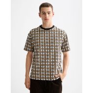 Снимка на SCOTCH&SODA MEN'S RELAXED FIT JACQUARD T-SHIRT IN MULTICOLOUR 4