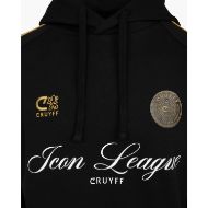Picture of CRUYFF MEN'S ICON LEAGUE HOODIE IN BLACK/GOLD 5