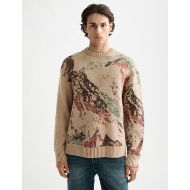Picture of SCOTCH&SODA MEN'S MOUNTAIN LOOSE FIT PULLOVER IN MEDIUM BROWN 4