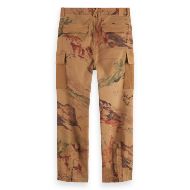 Снимка на SCOTCH&SODA MEN'S HARPER-PRINTED GARMENT-DYED COTTON BLEND LOOSE TAPERED CARGO IN MEDIUM BROWN 2