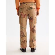Снимка на SCOTCH&SODA MEN'S HARPER-PRINTED GARMENT-DYED COTTON BLEND LOOSE TAPERED CARGO IN MEDIUM BROWN 5