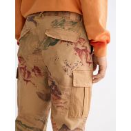 Снимка на SCOTCH&SODA MEN'S HARPER-PRINTED GARMENT-DYED COTTON BLEND LOOSE TAPERED CARGO IN MEDIUM BROWN 6
