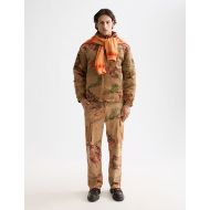 Снимка на SCOTCH&SODA MEN'S HARPER-PRINTED GARMENT-DYED COTTON BLEND LOOSE TAPERED CARGO IN MEDIUM BROWN 7