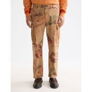 Снимка на SCOTCH&SODA MEN'S HARPER-PRINTED GARMENT-DYED COTTON BLEND LOOSE TAPERED CARGO IN MEDIUM BROWN 4