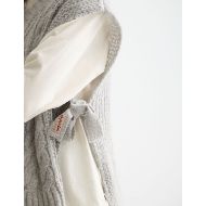 Снимка на SCOTCH&SODA WOMEN'S CABLE STITCH SPENCER IN LIGHT GREY MELANGE 6