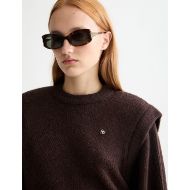 Снимка на SCOTCH&SODA WOMEN'S SHOULDER DETAIL CREW NECK PULLOVER IN CHOCOLATE PLUM 6