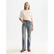 Снимка на SCOTCH&SODA WOMEN'S WASHED ARTWORK LOOSE FIT T-SHIRT IN EGGNOG 6